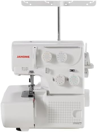 Overlock serger machine with differential feed system