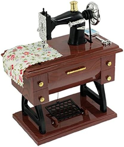 Vintage style sewing machine music box — photo 3
