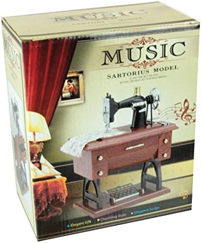 Vintage style sewing machine music box — photo 4