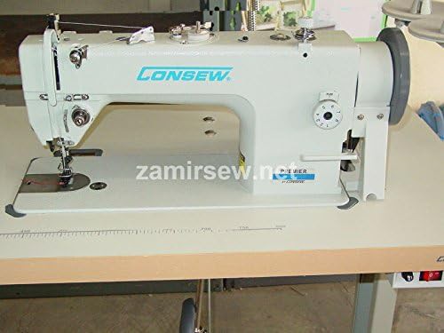 Consew upholstery walking foot machine with table