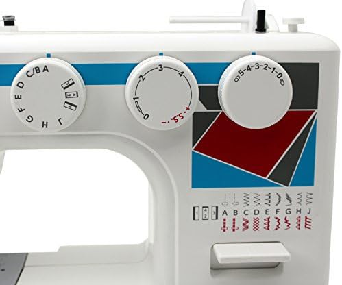 White nineteen stitch sewing machine with automatic threader — photo 5