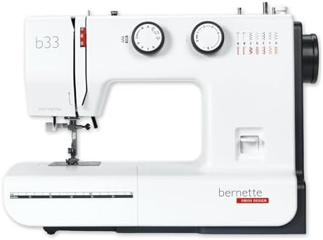 Swiss designed mechanical sewing machine with extra bobbins