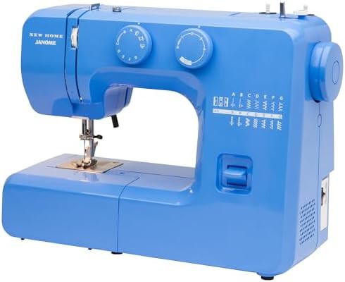Janome Blue Couture sewing machine with metal frame — photo 3