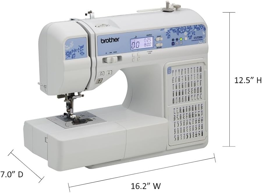 White Computerized Sewing Machine with Wide Table — photo 3