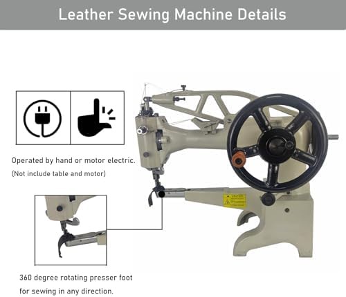 Industrial Hand Crank Leather Patcher — photo 4