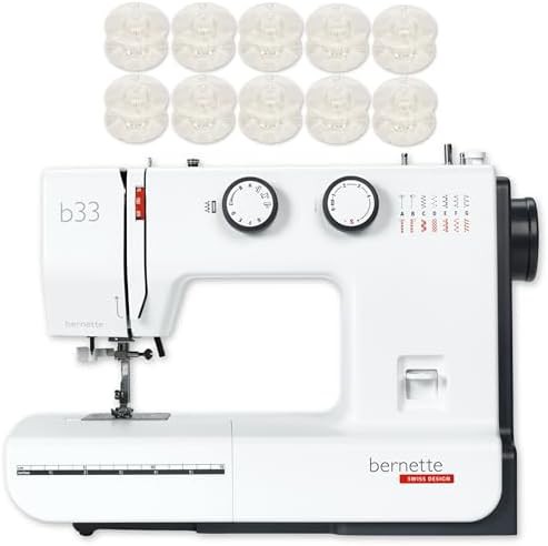 Swiss design mechanical sewing machine with 15 stitches