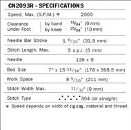 Consew single needle lockstitch and zig-zag machine — photo 3