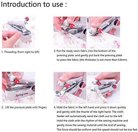 Manual handheld sewing machine with accessory kit — photo 5