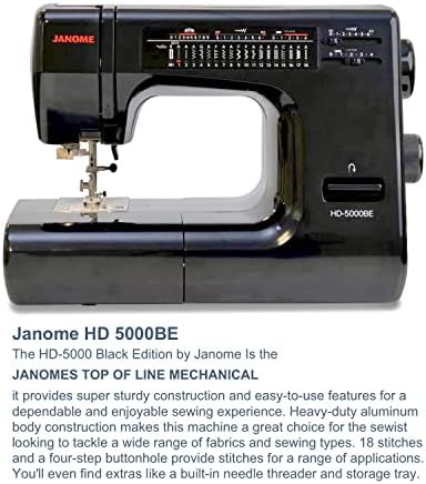 Janome HD-5000 Black Edition heavy-duty machine — photo 5