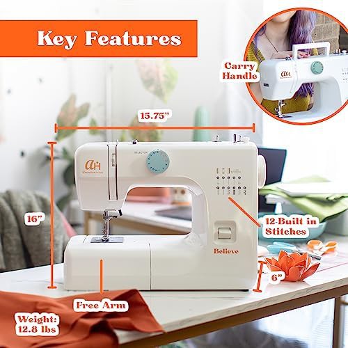 Portable beginner machine with twelve stitches — photo 3