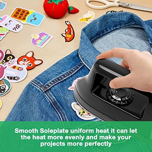 Black mini electric heat press iron — photo 4