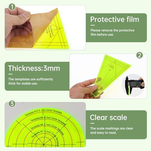 Acrylic Quilting Template and Design Plates — photo 4