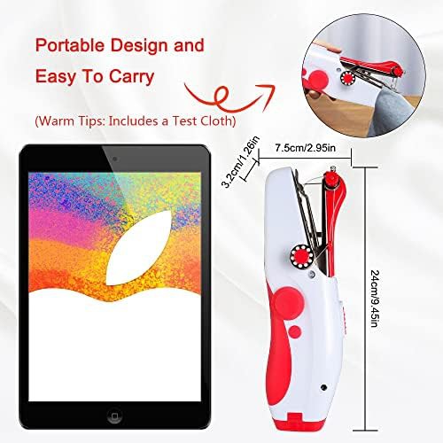 Red portable mini electric stitcher — photo 4