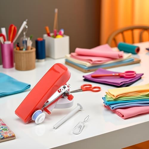 Red manual handheld portable machine — photo 4