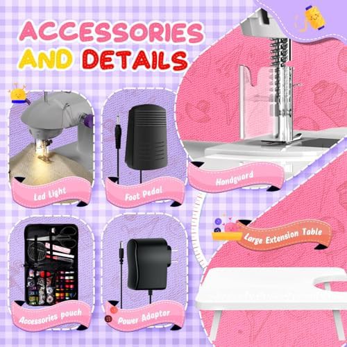 Purple mini sewing machine for denim — photo 4