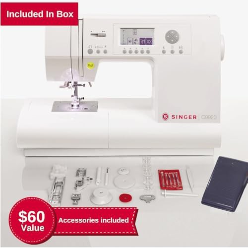 Computerized heavy duty sewing machine with accessories — photo 3