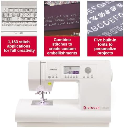 Computerized heavy duty sewing machine with accessories — photo 4