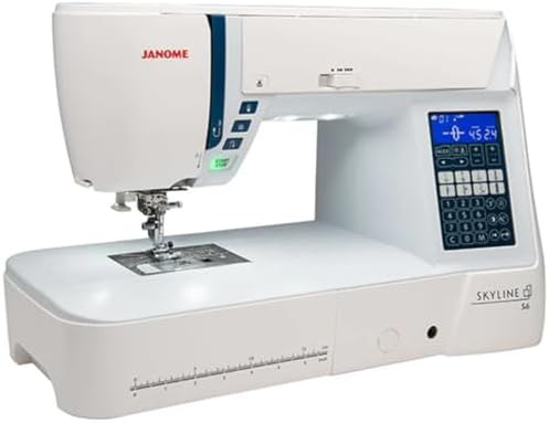 Mid-size white computerized quilting sewing machine — photo 3