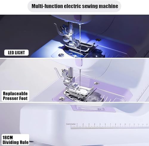 Purple Mini Sewing Machine with Accessory Kit — photo 5