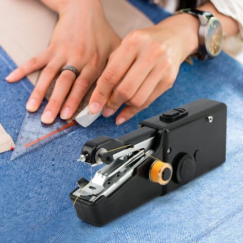 Black cordless handheld mini sewing machine — photo 5