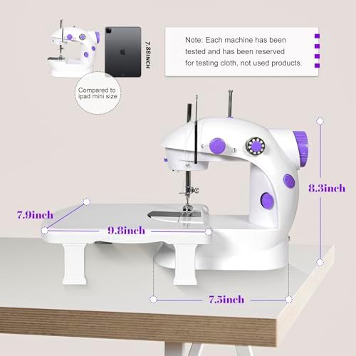 Automatic mini sewing machine with expansion table — photo 4