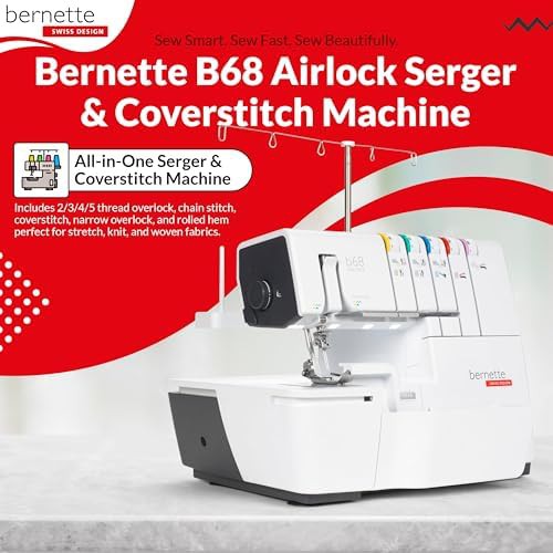Airlock serger machine with accessory feet — photo 3