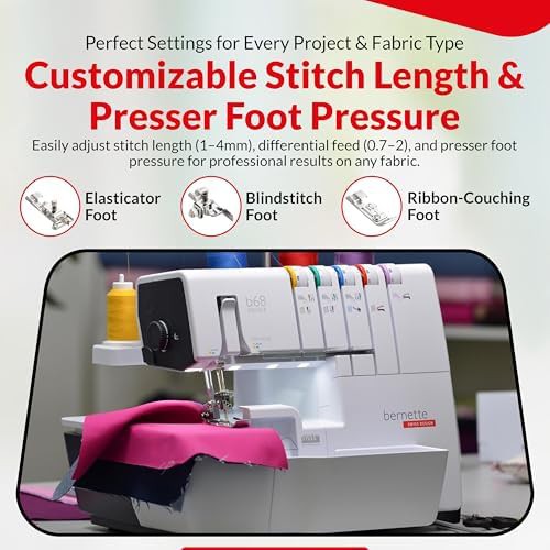 Airlock serger machine with accessory feet — photo 5