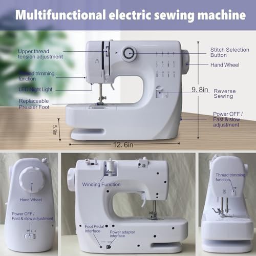 Mini Portable Sewing Machine with Extension Table — photo 3