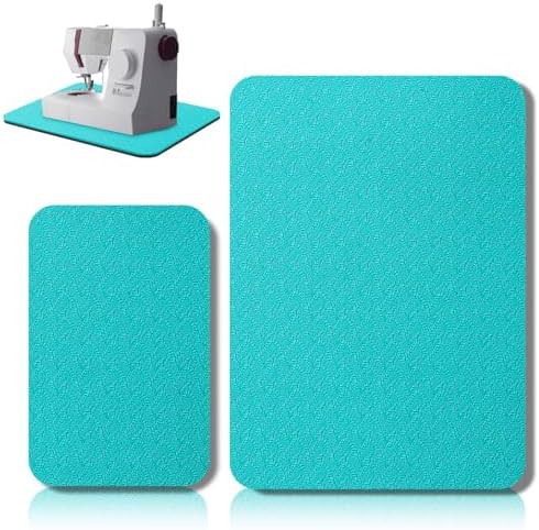 Blue and black sewing machine mats