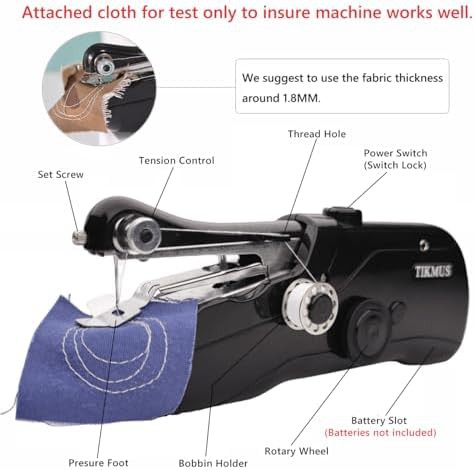 ABS alloy black handheld sewing machine — photo 3