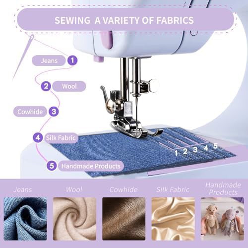 Purple mini machine with twelve stitches — photo 4