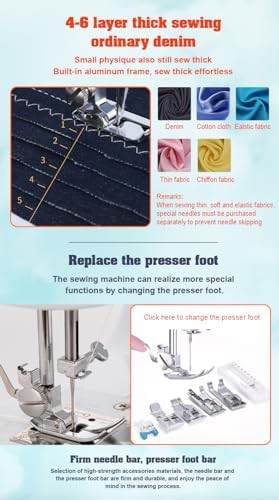 Beginner sewing machine with fabric bundle — photo 4