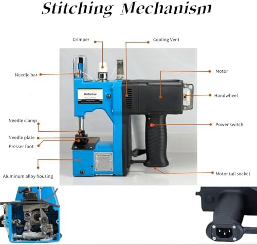Heavy duty blue corded bag stitcher — photo 4