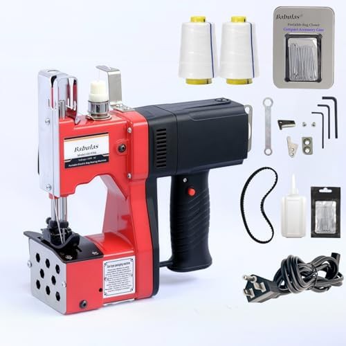 Red heavy duty corded bag closer