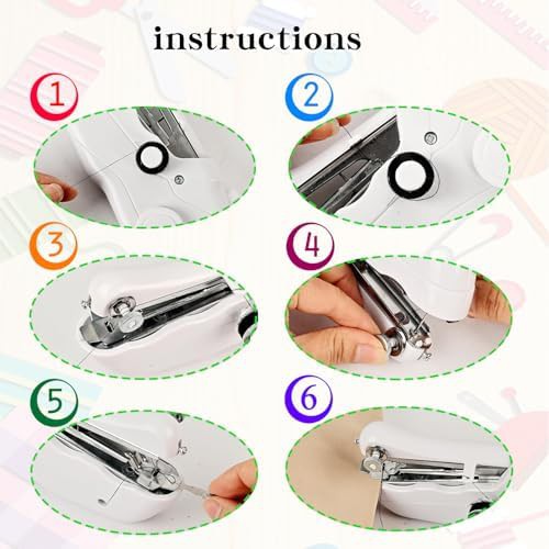 Electric handheld sewing with accessories — photo 3