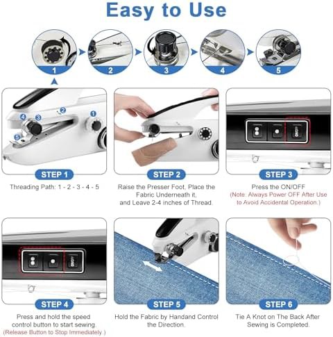 Dual speed handheld sewing machine for repairs — photo 5