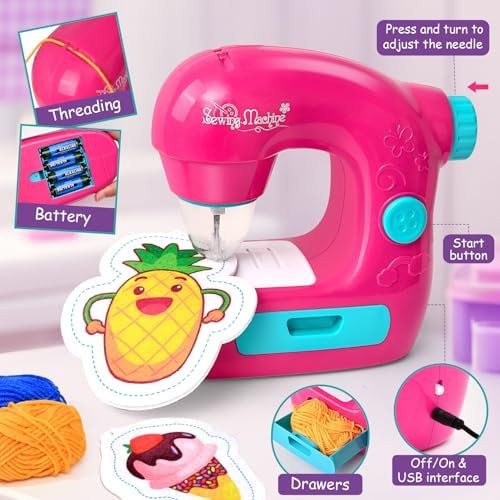 Mini sewing machine toy kit for kids — photo 3