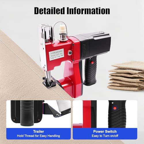Industrial canvas stitching bag closer machine — photo 4