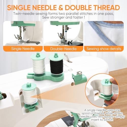 Mini dual speed machine with sixteen stitches — photo 5