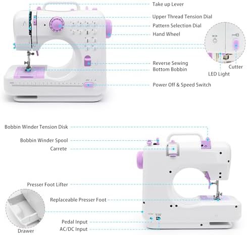 Mini sewing machine with extension table — photo 4