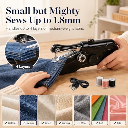 Handheld mending machine with accessory kit — photo 4