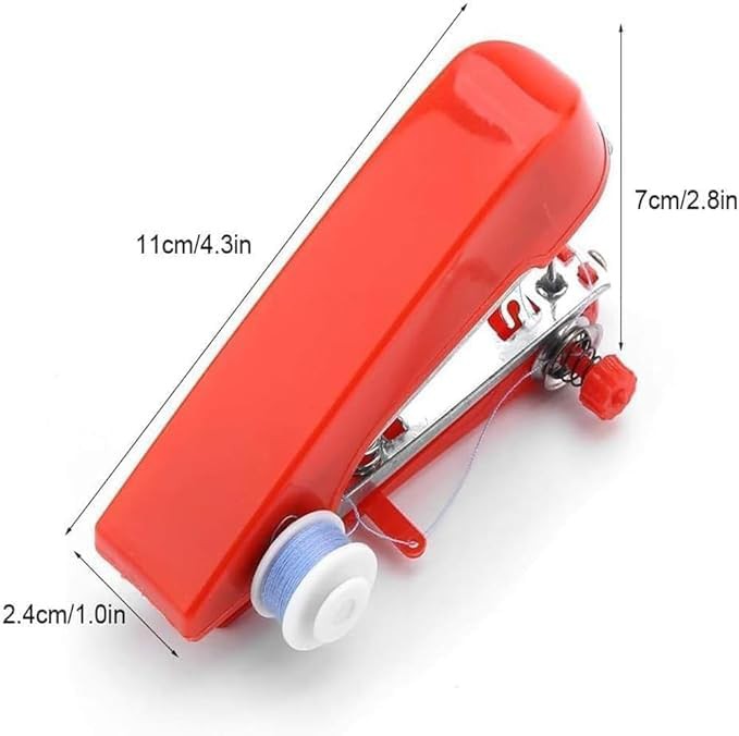 Blue manual handheld sewing machine — photo 4