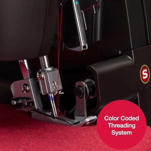 Black heavy duty serger overlock machine — photo 3