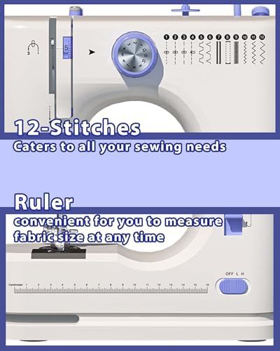 Portable beginner sewing machine with fabric bundle — photo 4