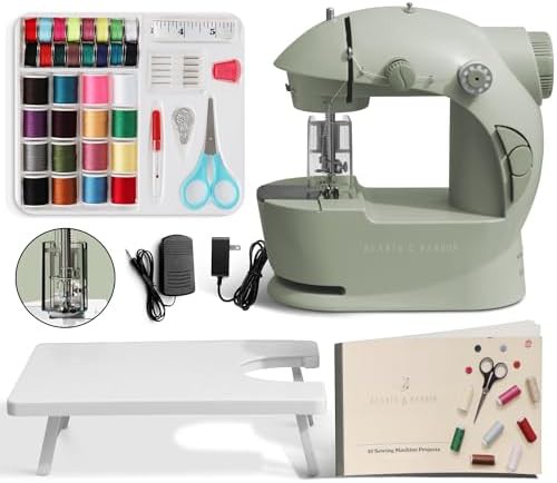 Green mini machine with extension table