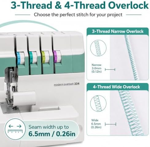 Electric overlock machine for industrial use — photo 3