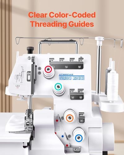 Serger overlock sewing machine with 3 and 4 thread — photo 3
