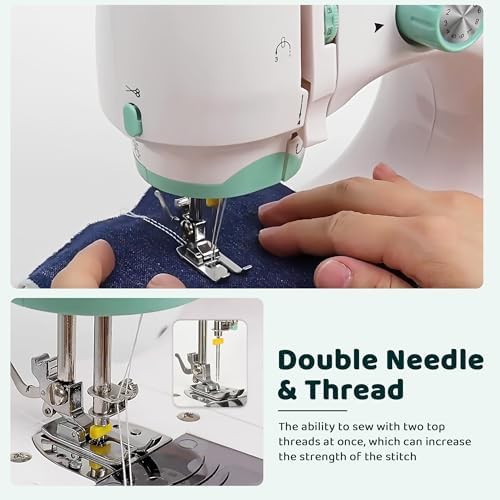 Mini beginner sewing machine with extension table — photo 4