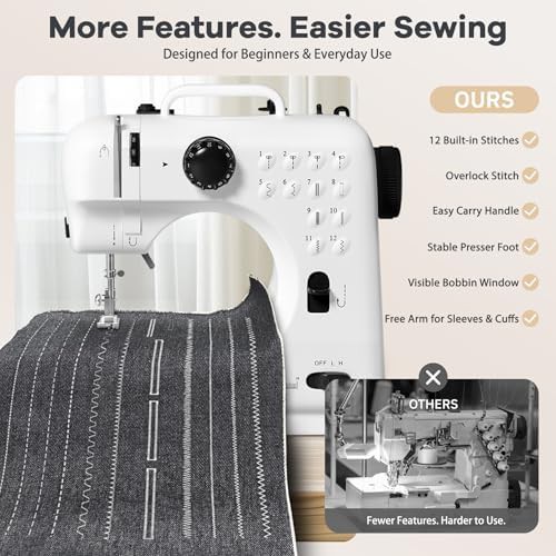 Black Tabletop Twelve Stitch Sewing Machine — photo 4