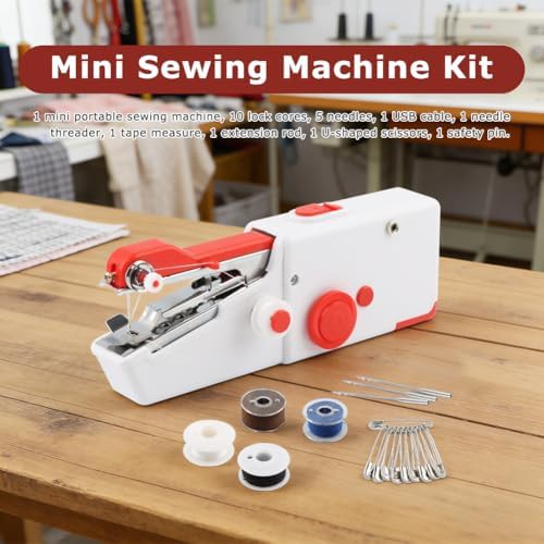 White and Red Handheld Travel Stitcher — photo 5